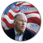 Jay Inslee 2020 3" campaign button
